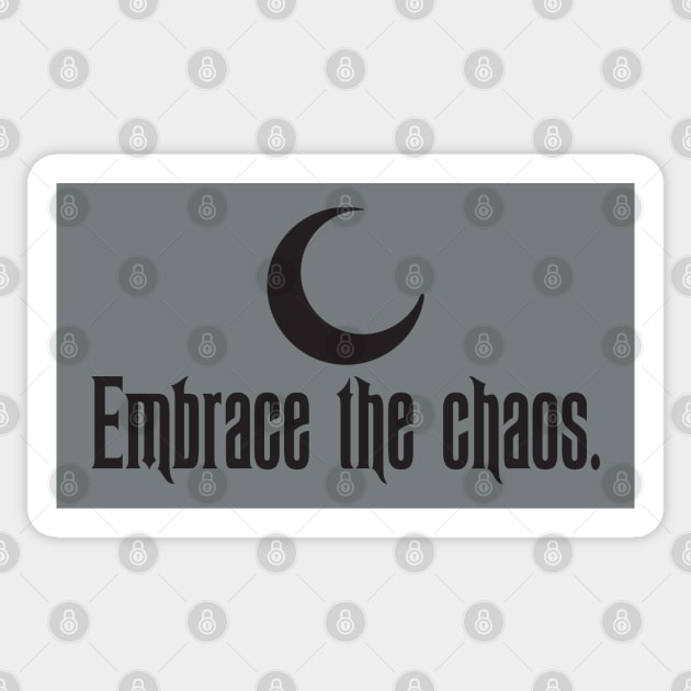 EMBRACE THE CHAOS Sticker by Hou-tee-ni Designs